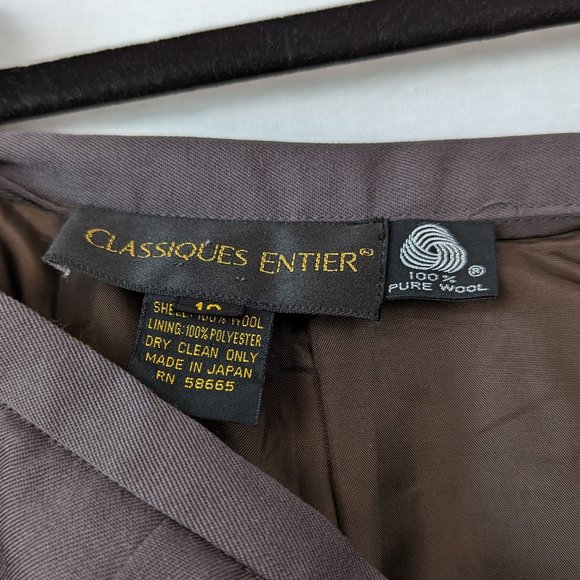 Classiques Entier Grey Pencil Skirt Size 10 - Picture 9 of 9